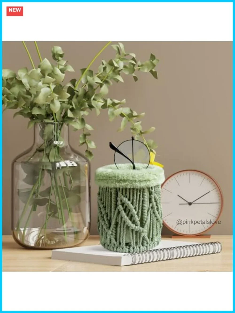 Plush Lined Glasses Holder Stand for Nightstand Office Desk Organizer